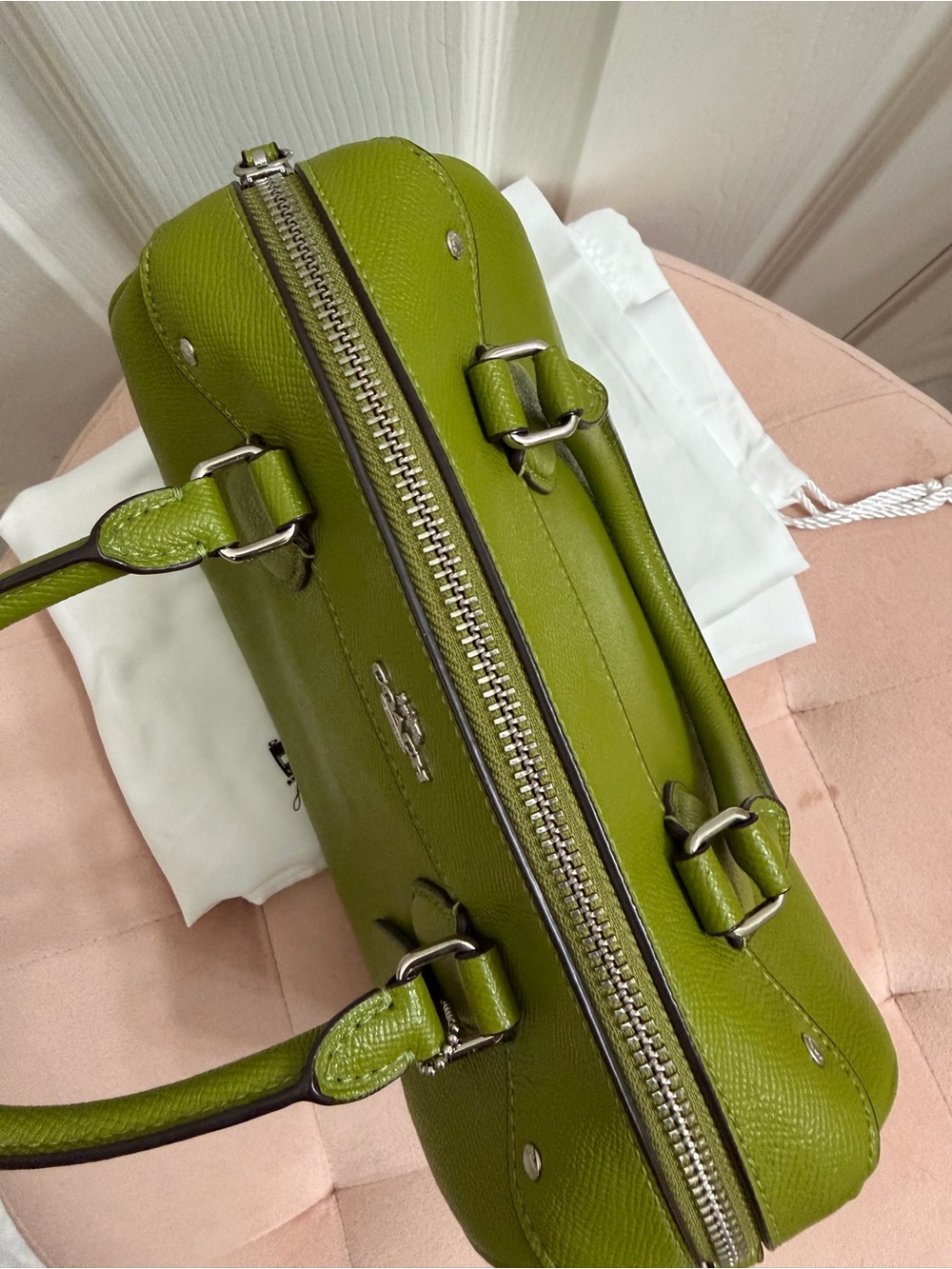 Coach Mini Bennett in Dark Lime - Picture 10 of 12